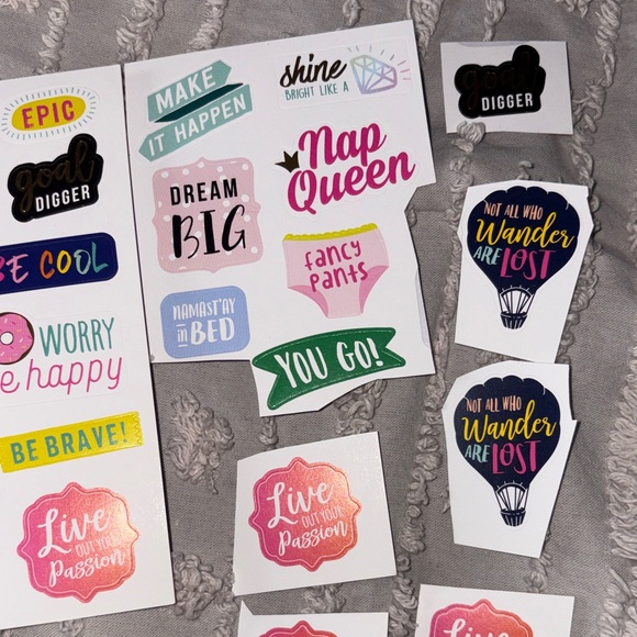 Colorful Motivational Sticker Set - Picture 4 of 6